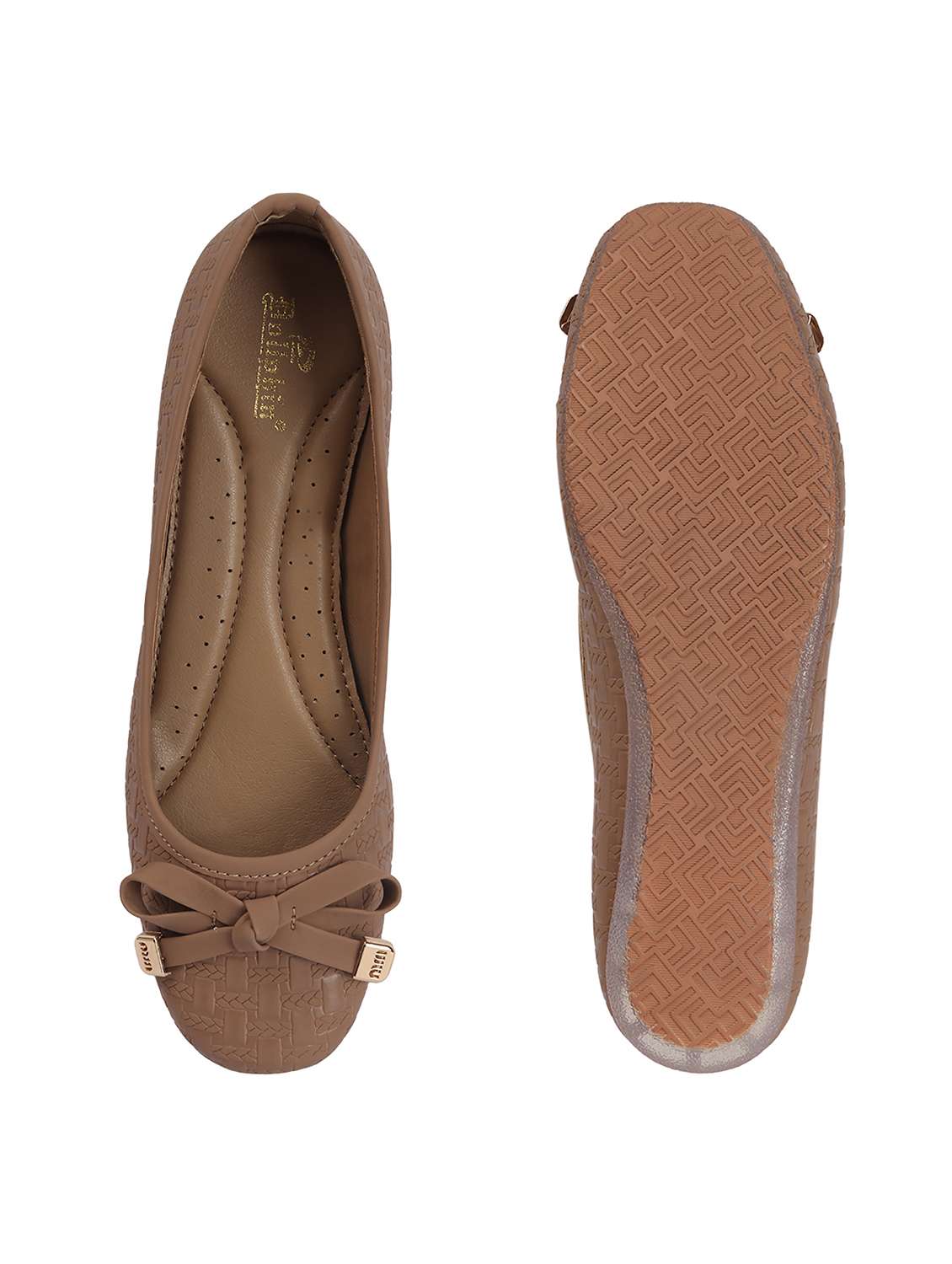 women textured slip on ballerina - 22565251 -  Standard Image - 3