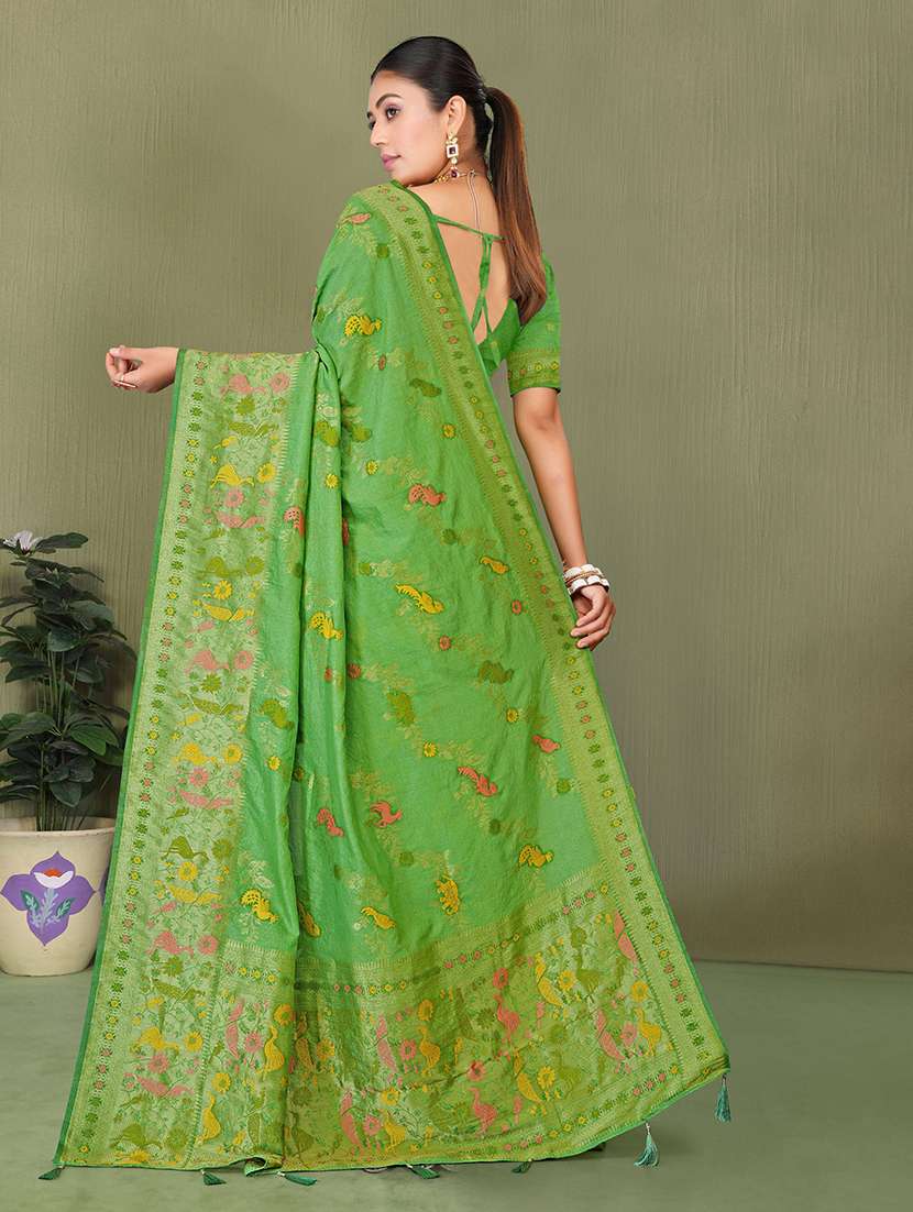 women self design banarasi saree with blouse - 22565268 -  Standard Image - 3