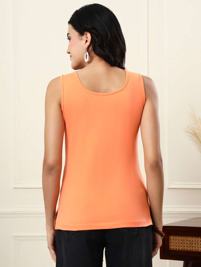 women solid sleeveless camisole - 22565480 -  Standard Image - 5