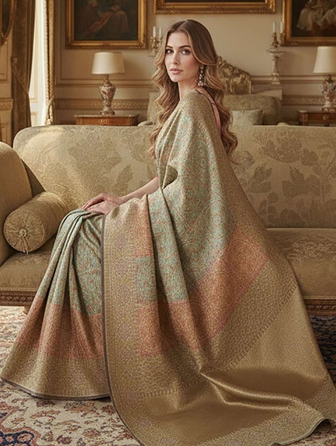 Women Self Design Banarasi Saree - 22565644 -  Standard Image - 3