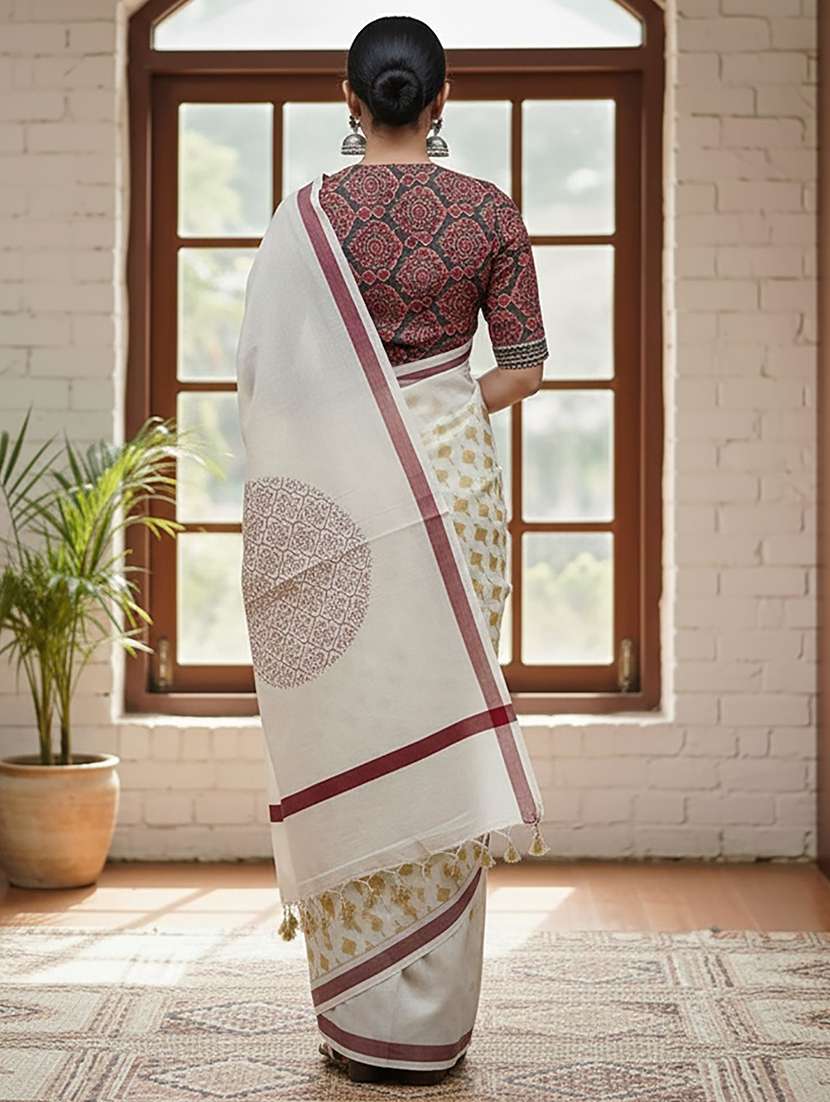 women printed casual wear saree - 22565652 -  Standard Image - 3