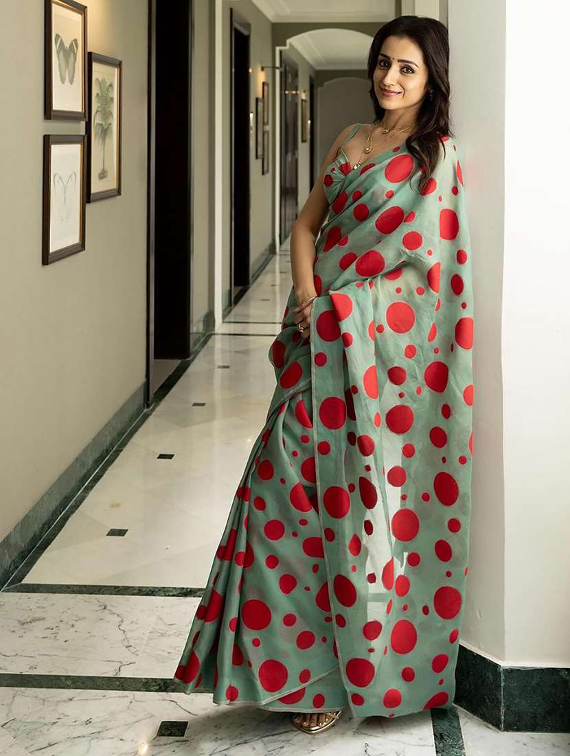 women printed casual wear saree