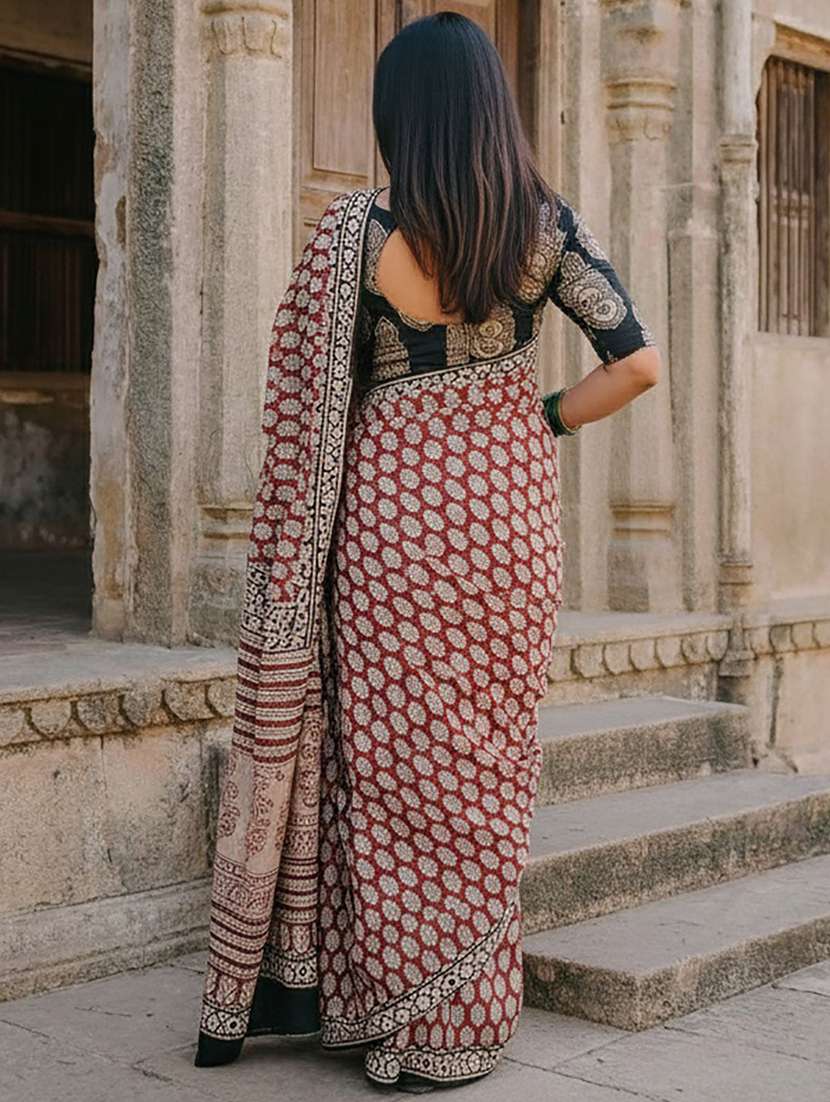 women printed casual wear saree - 22565681 -  Standard Image - 3