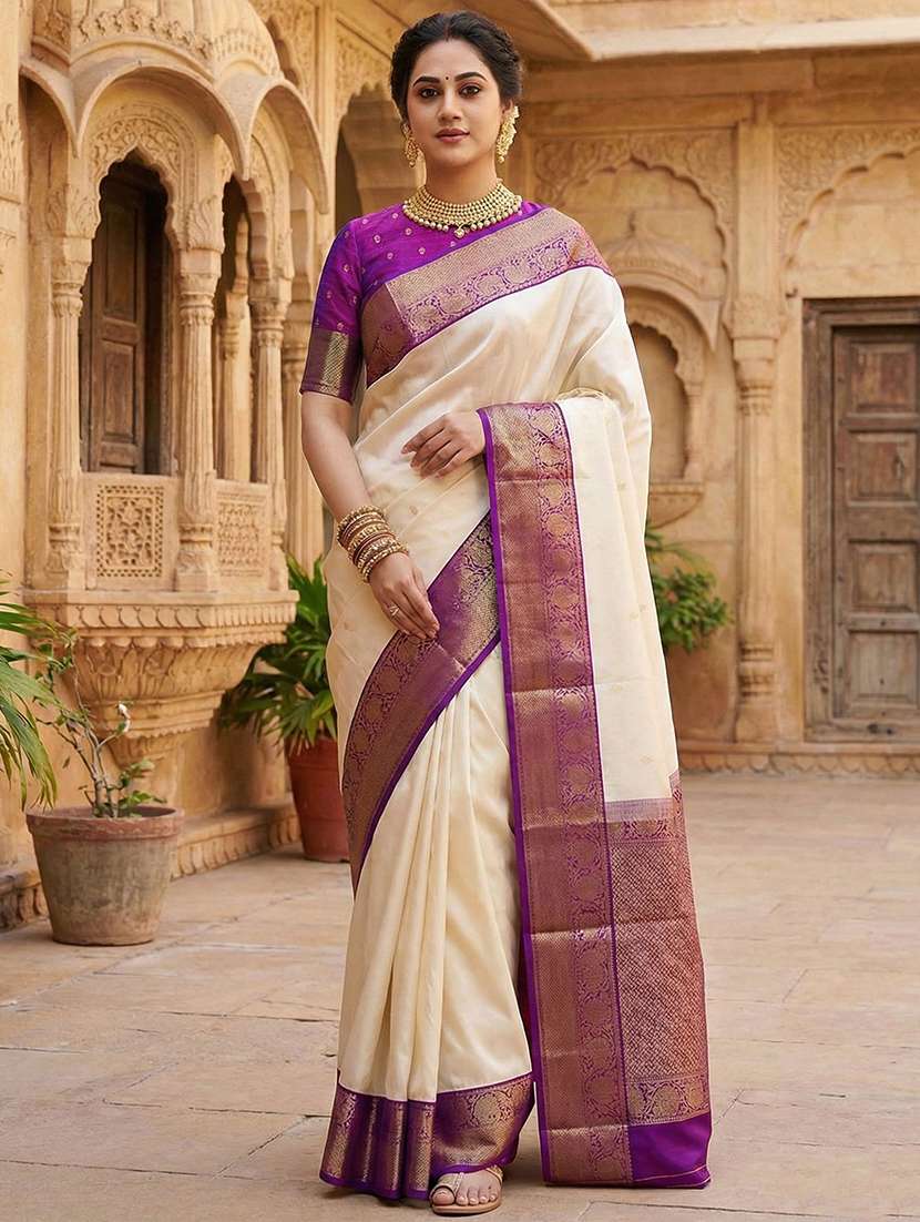 women self design banarasi saree