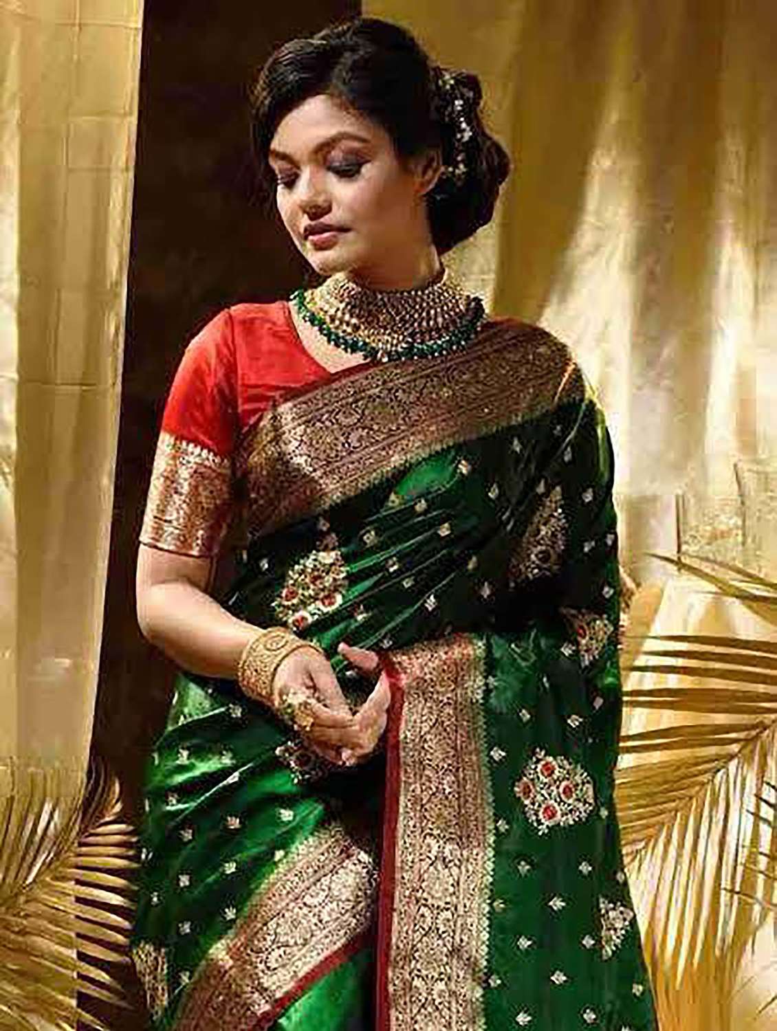 women self design banarasi saree - 22565940 -  Standard Image - 3