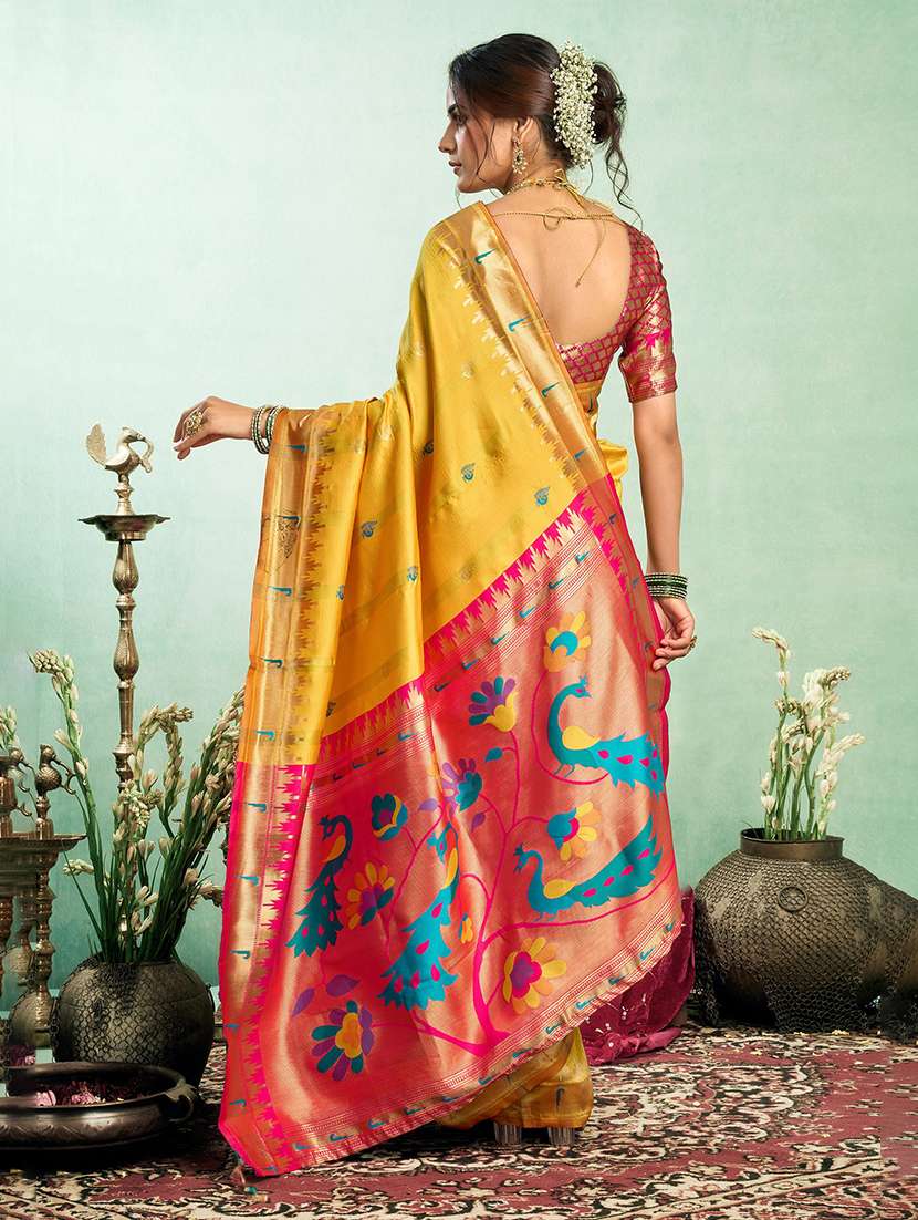 women self design paithani saree - 22566081 -  Standard Image - 3
