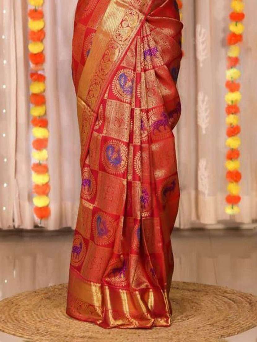 women self design banarasi saree - 22566128 -  Standard Image - 3