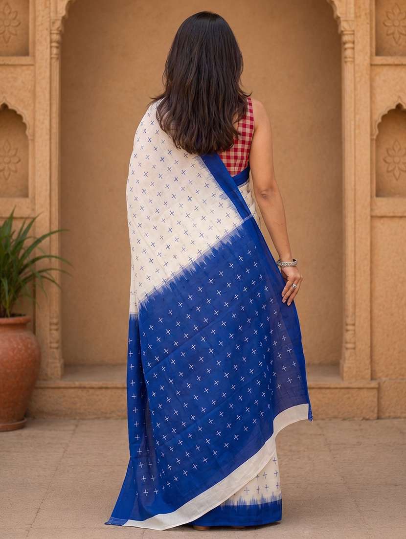 women printed casual wear saree with blouse - 22566169 -  Standard Image - 3