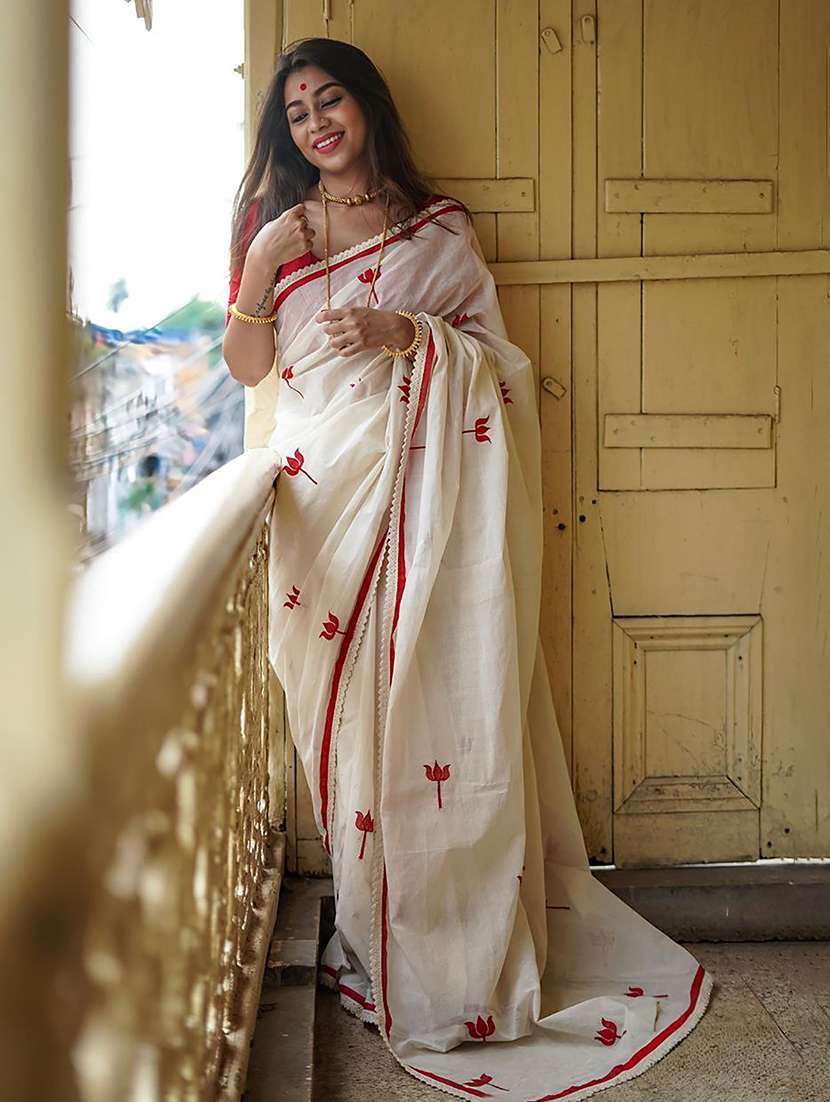 women printed casual wear saree