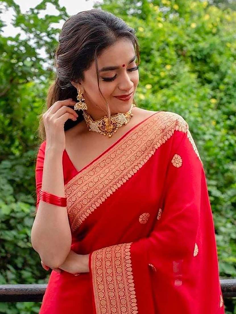 women self design bordered saree with blouse - 22566314 -  Standard Image - 3