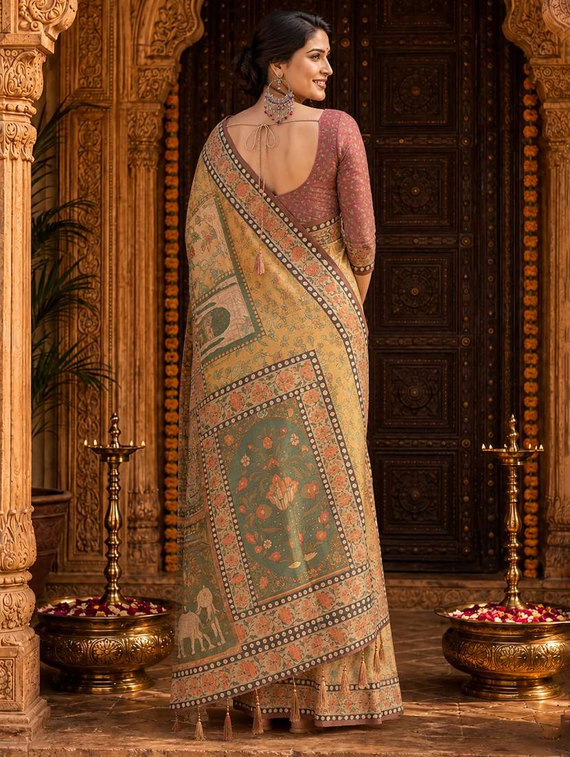 women printed casual wear saree - 22566369 -  Standard Image - 3