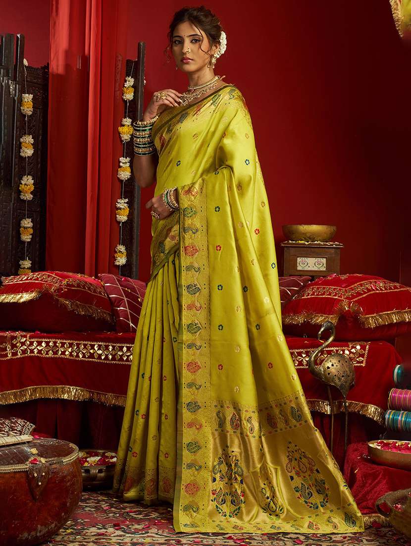 women self design paithani saree with blouse - 22566392 -  Standard Image - 3