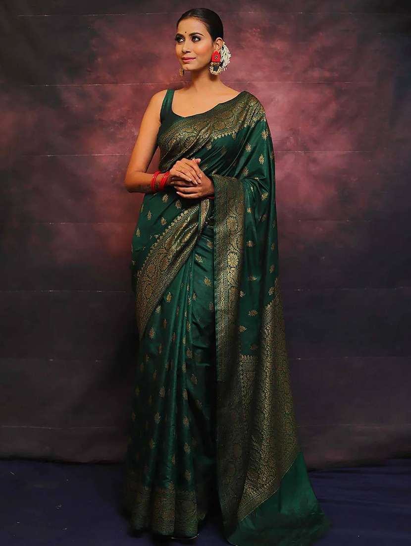 Women Self Design Banarasi Saree - 22566399 -  Standard Image - 3