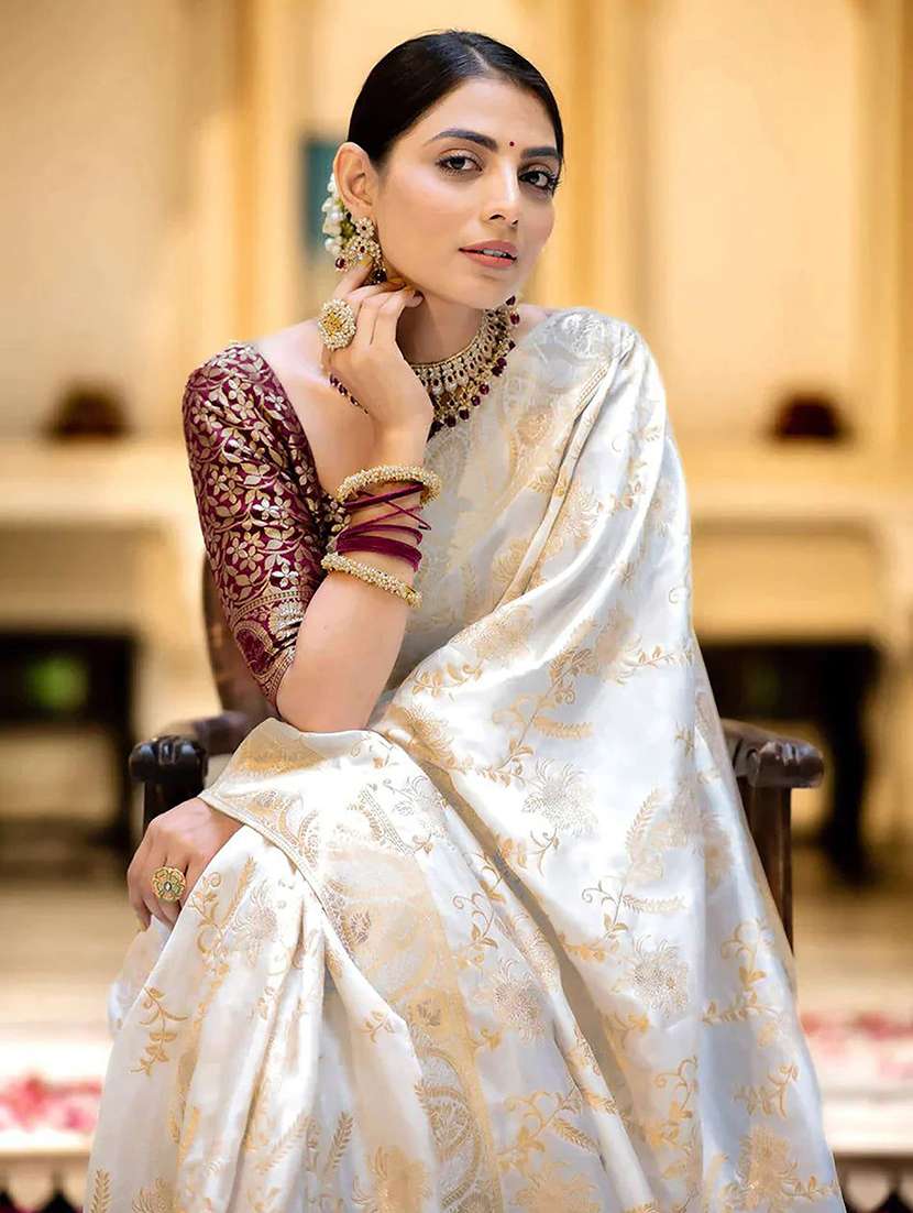 women self design banarasi saree - 22566416 -  Standard Image - 3