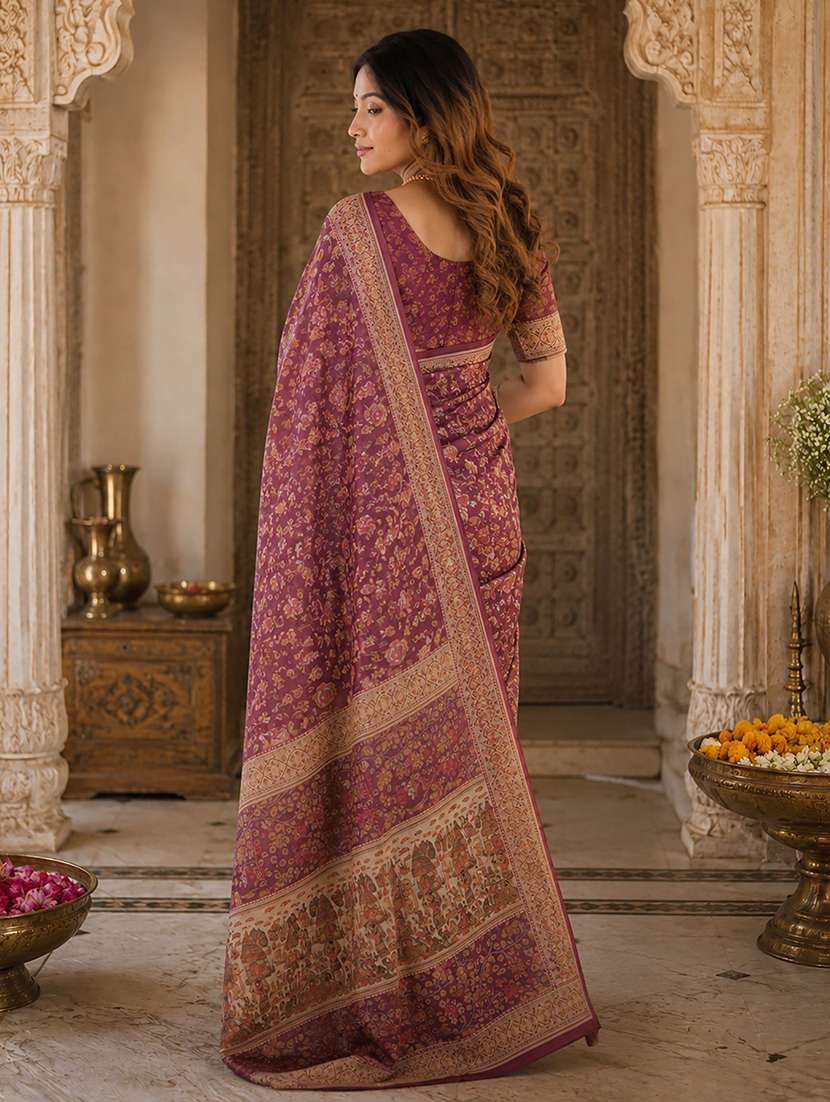 Women Printed Casual Wear Saree - 22566421 -  Standard Image - 3