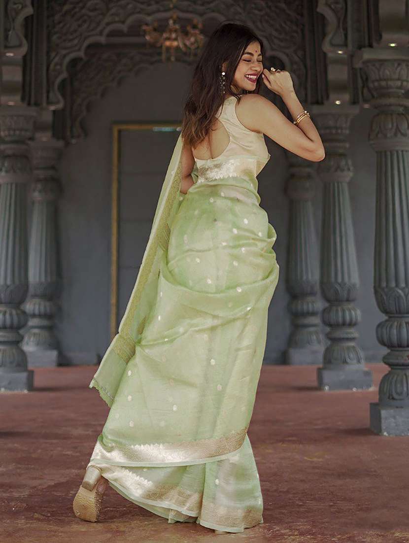 women self design bordered saree with blouse - 22566480 -  Standard Image - 3