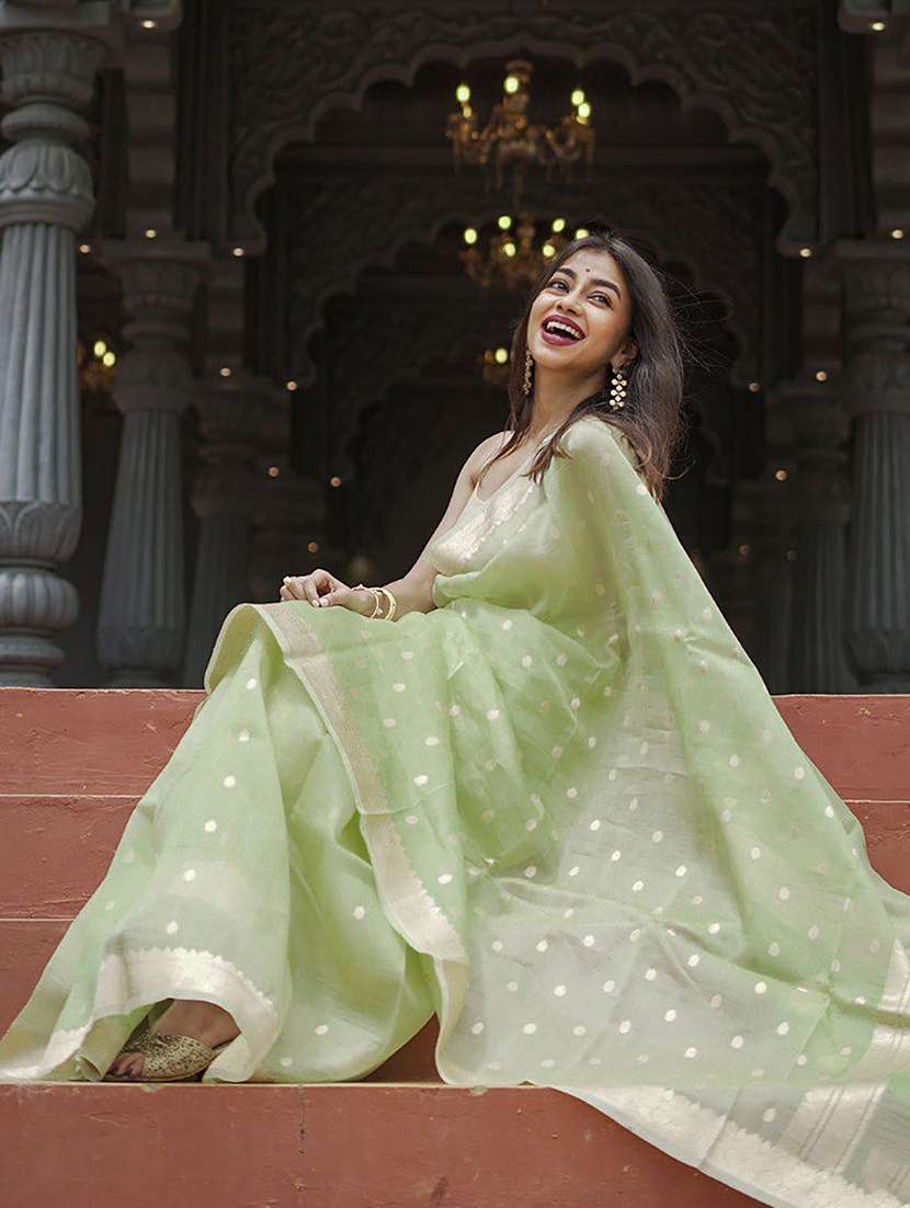 women self design bordered saree with blouse - 22566480 -  Standard Image - 5
