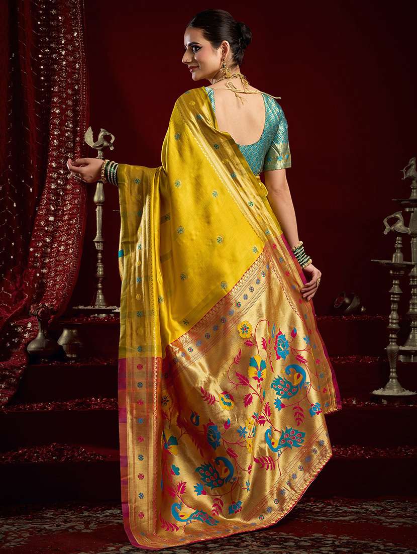 women self design paithani saree with blouse - 22566568 -  Standard Image - 3