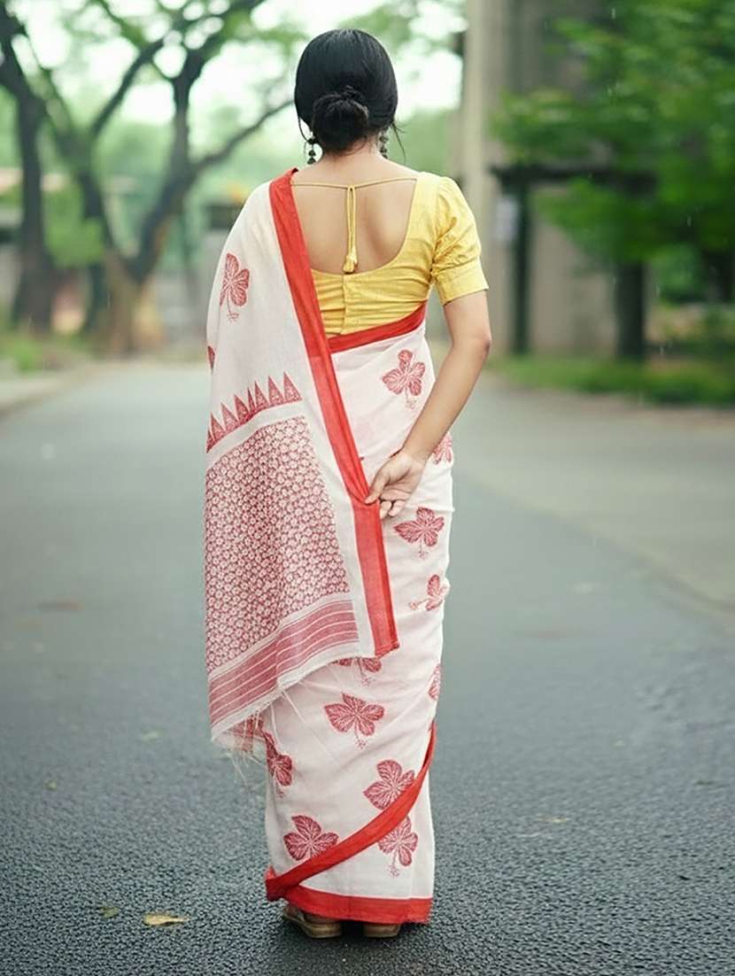 women printed casual wear saree - 22566684 -  Standard Image - 3