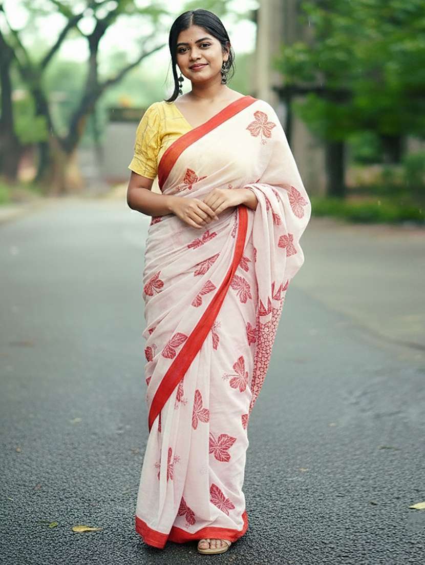 women printed casual wear saree