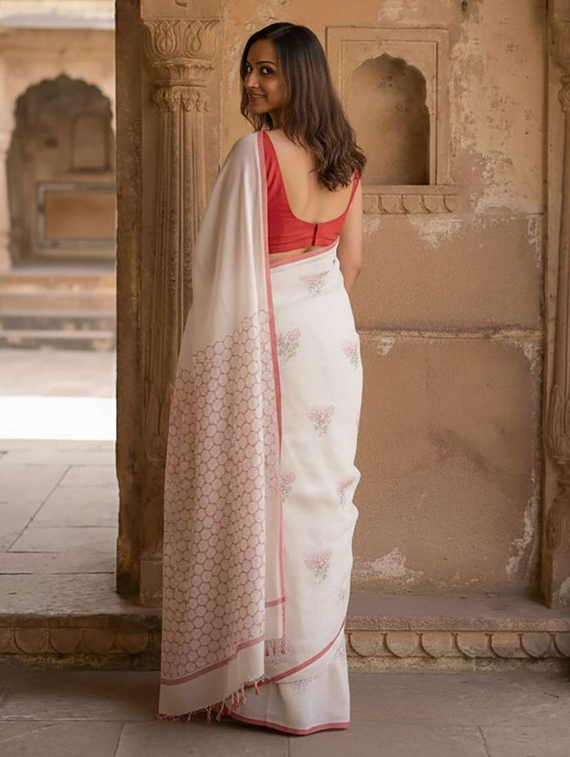 women printed casual wear saree - 22566770 -  Standard Image - 3
