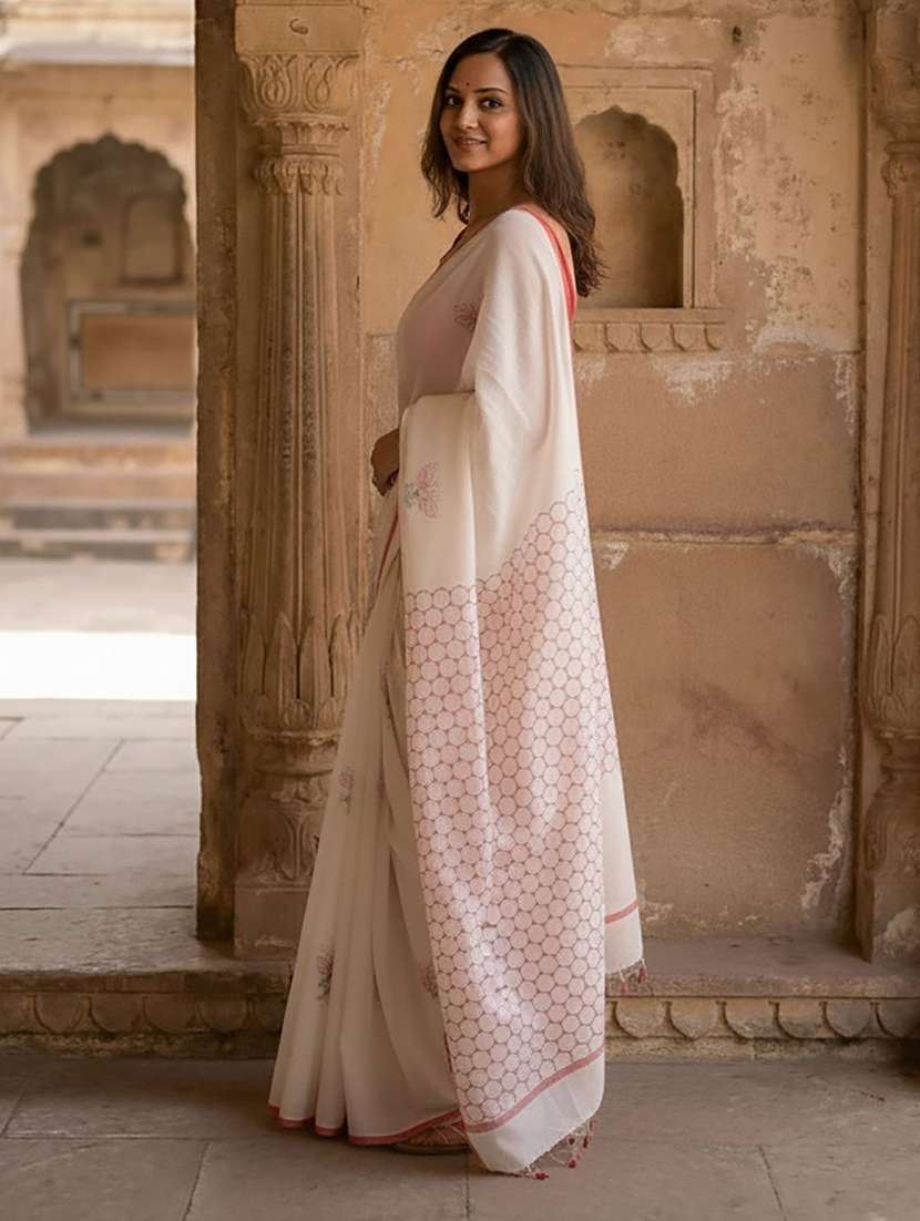 women printed casual wear saree - 22566770 -  Standard Image - 5