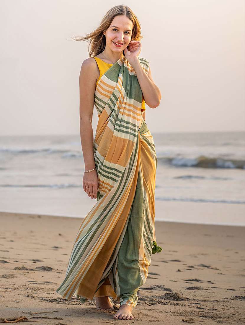 women printed casual wear saree