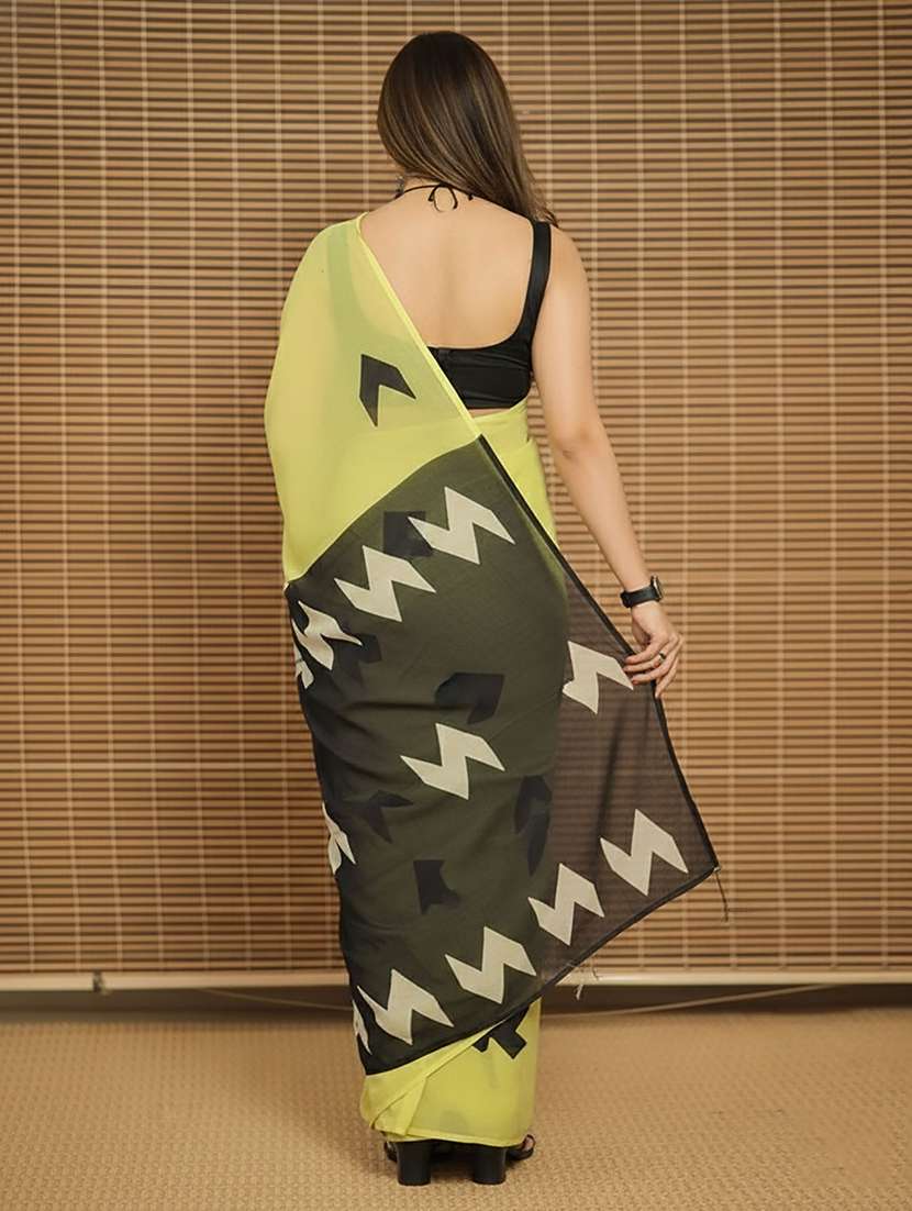 women printed casual wear saree - 22566813 -  Standard Image - 3
