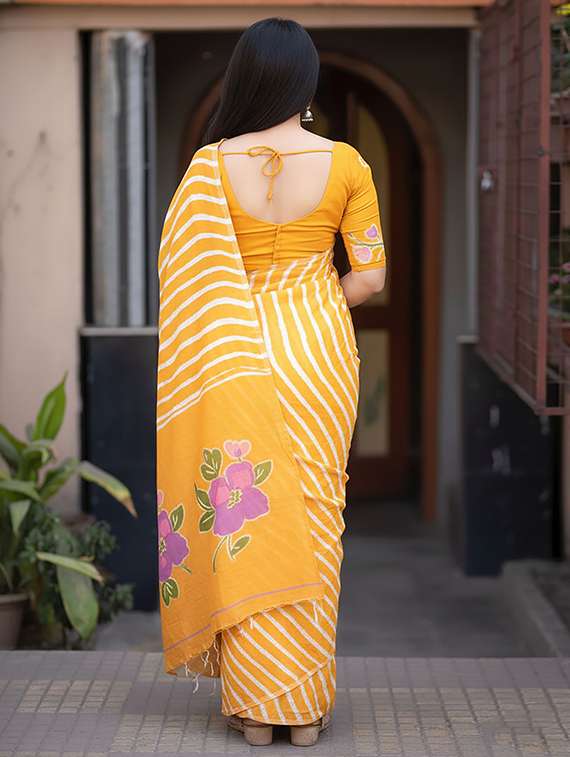 women printed casual wear saree - 22566857 -  Standard Image - 3
