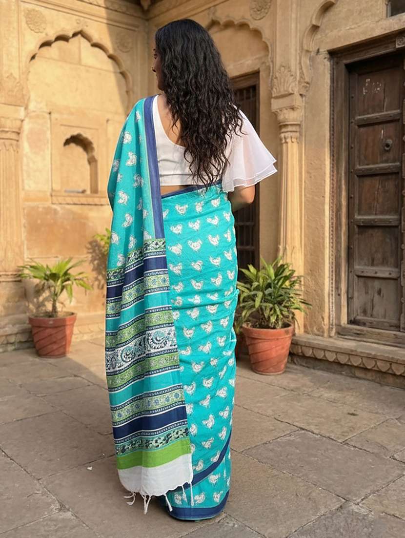 women printed casual wear saree - 22566907 -  Standard Image - 3