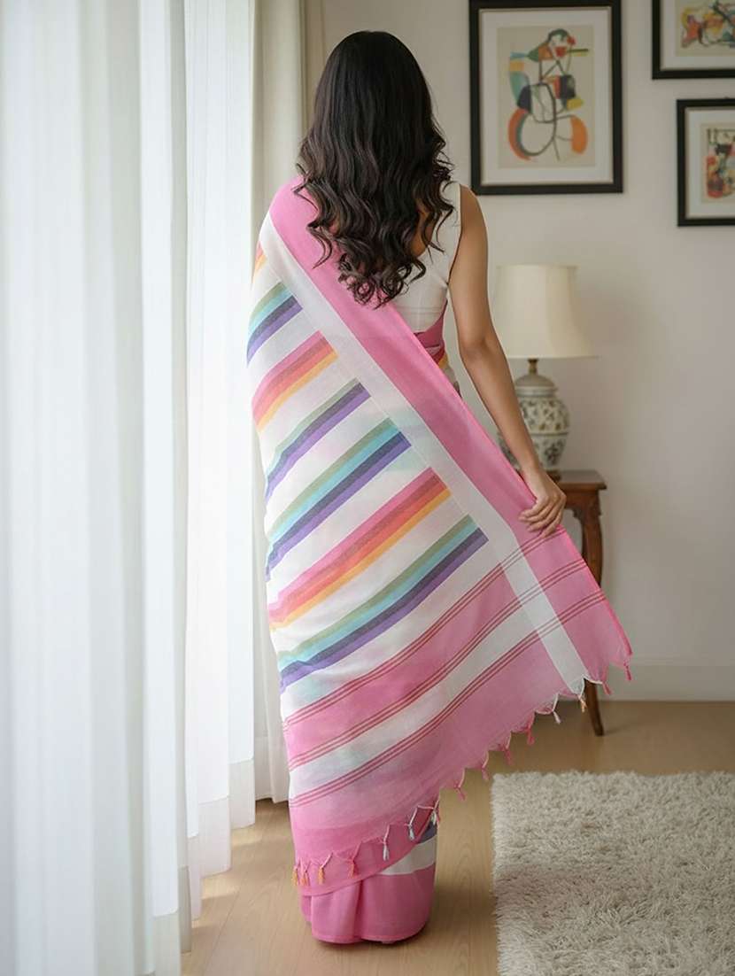 women printed casual wear saree - 22566915 -  Standard Image - 3