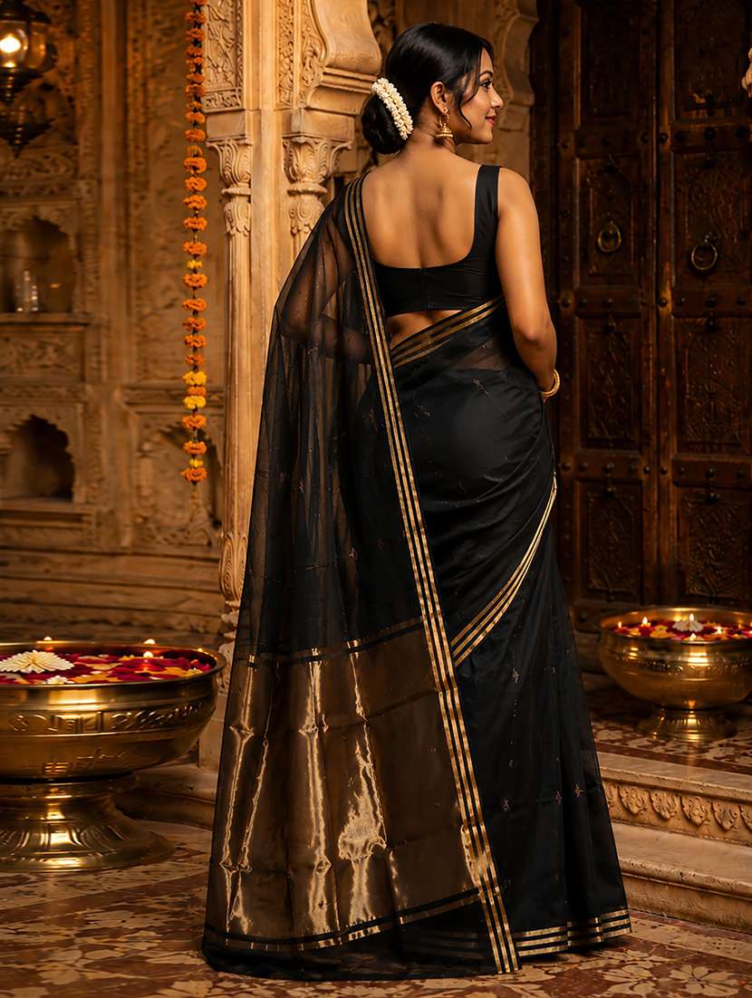 women self design kanjivaram saree with blouse - 22566942 -  Standard Image - 3