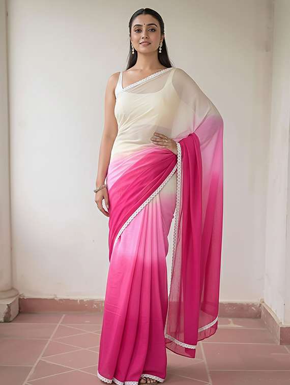 Women Printed Casual Wear Saree - 22567025 -  Standard Image - 3