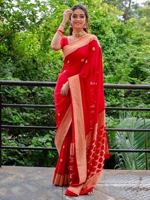 women self design banarasi saree