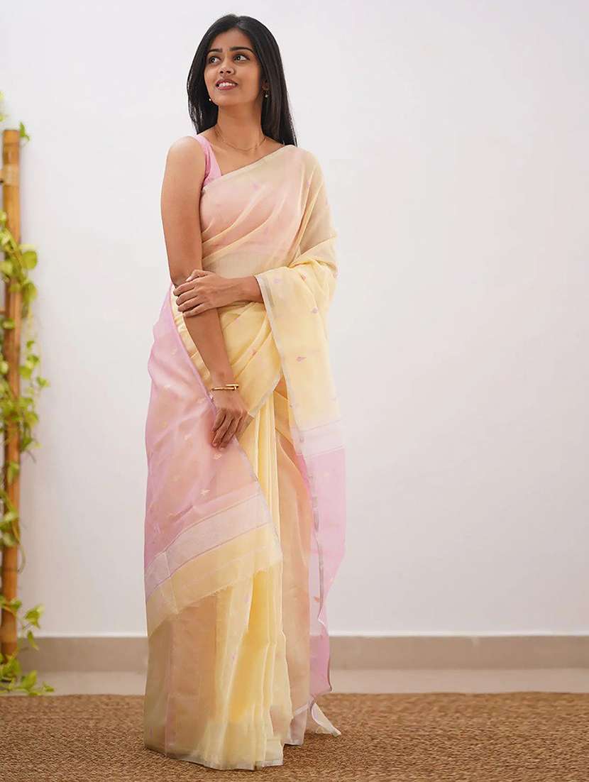 women self design handloom saree with blouse - 22567109 -  Standard Image - 3