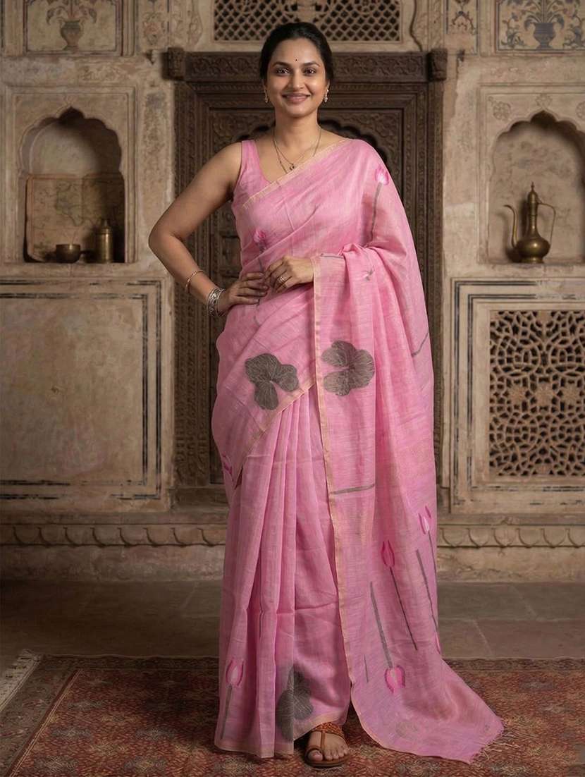 women printed casual wear saree