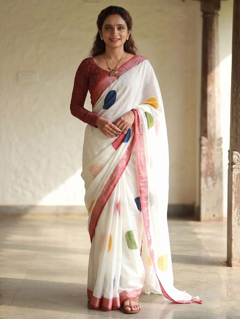 women printed casual wear saree