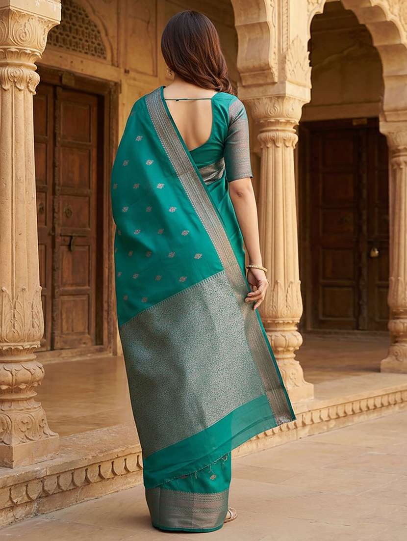 women self design banarasi saree with blouse - 22567169 -  Standard Image - 3