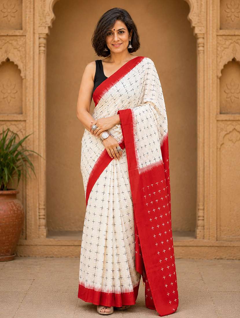 women printed casual wear saree