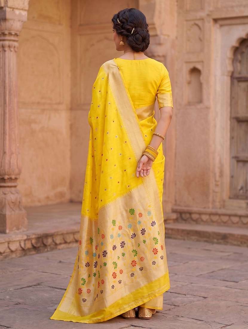 women self design paithani saree with blouse - 22567219 -  Standard Image - 3
