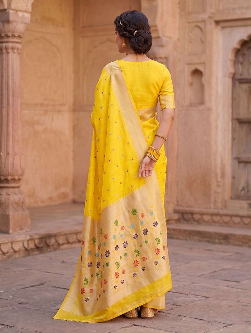 women self design paithani saree with blouse - 22567220 -  Standard Image - 3