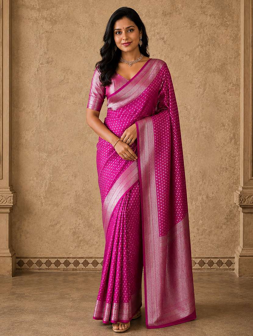 women self design banarasi saree