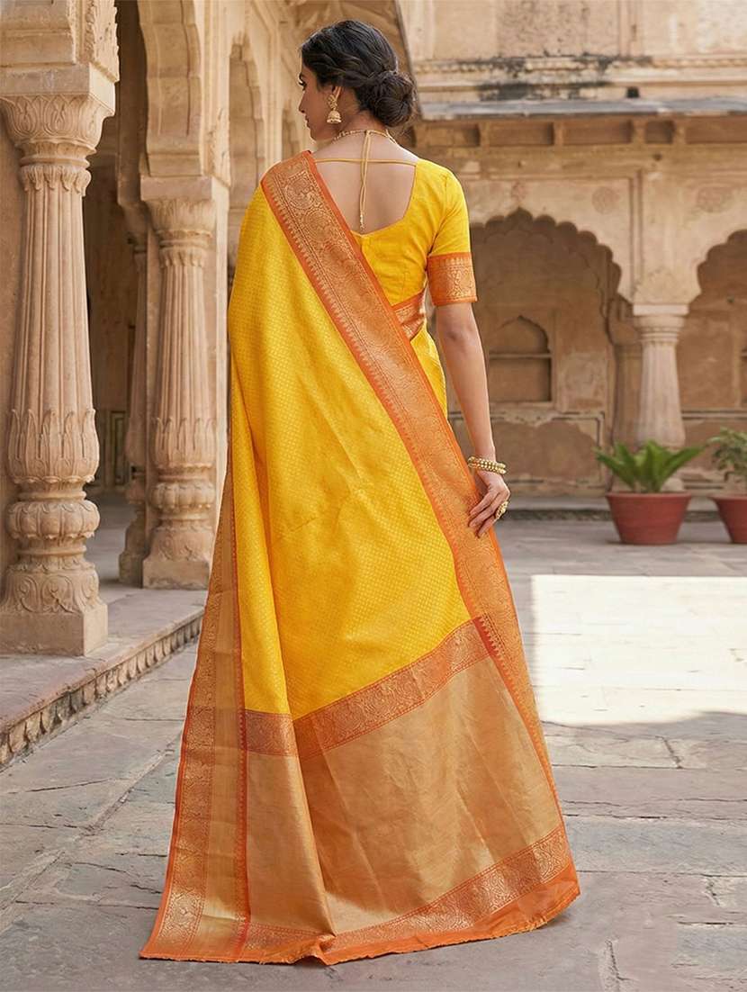 women self design banarasi saree with blouse - 22567240 -  Standard Image - 3