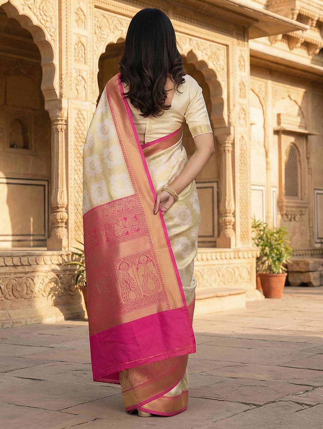 women self design banarasi saree - 22567243 -  Standard Image - 3