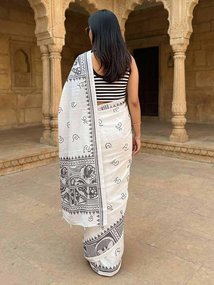 women printed casual wear saree - 22567256 -  Standard Image - 3