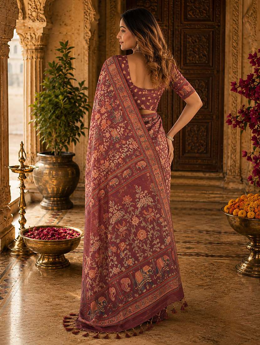 women printed casual wear saree - 22567257 -  Standard Image - 3