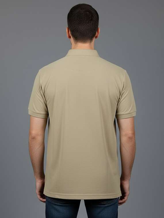 men solid short sleeves polo t-shirt - 22567275 -  Standard Image - 3