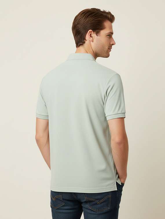 men solid short sleeves polo t-shirt - 22567284 -  Standard Image - 3