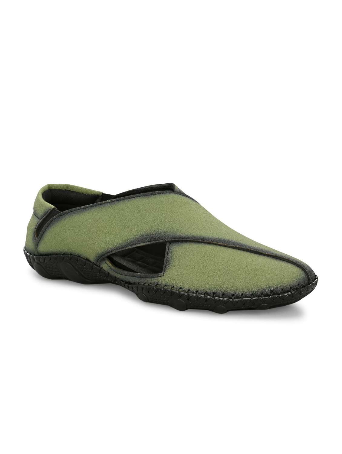 men solid slip on sandal