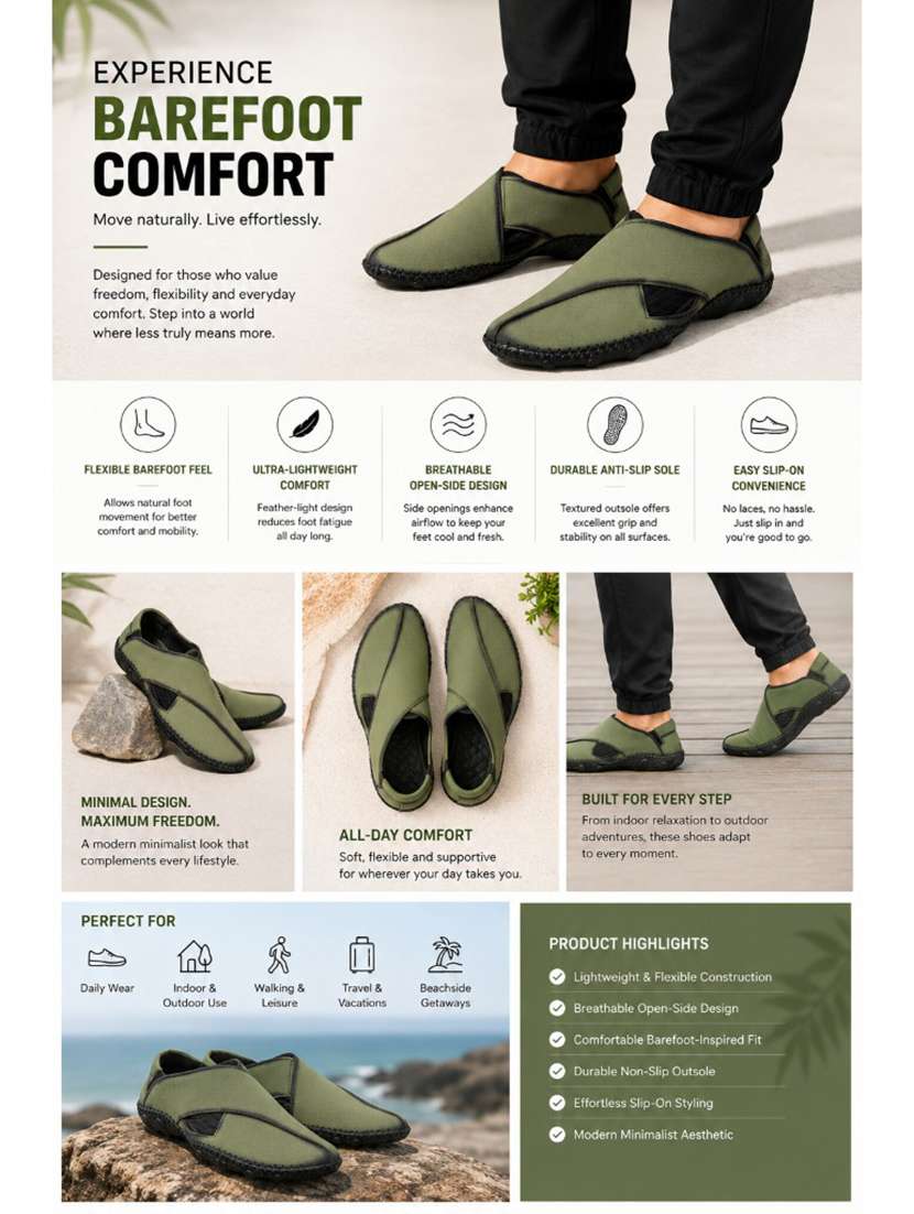 Men Solid Slip On Sandal - 22567299 -  Standard Image - 5